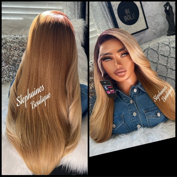 Human Hair Blended Lace Front Wig